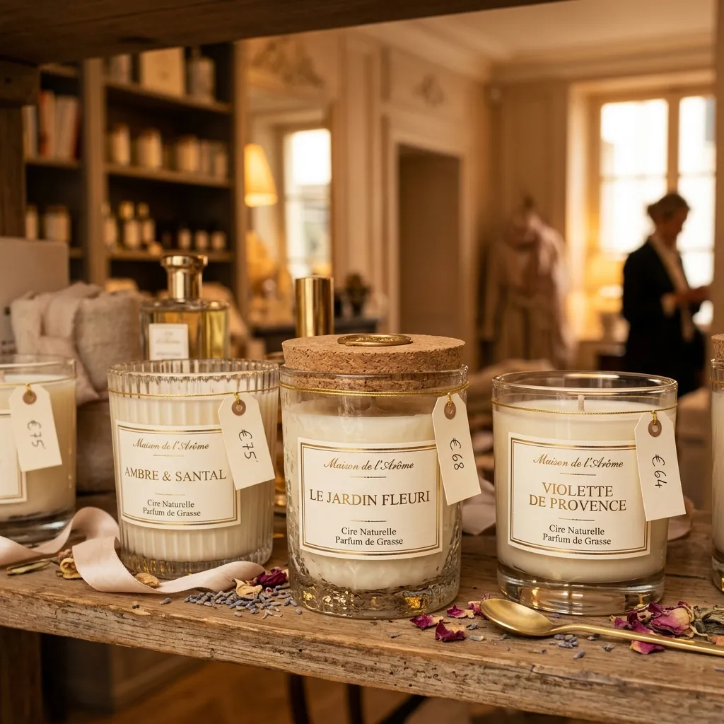 Boutique europeia de velas premium